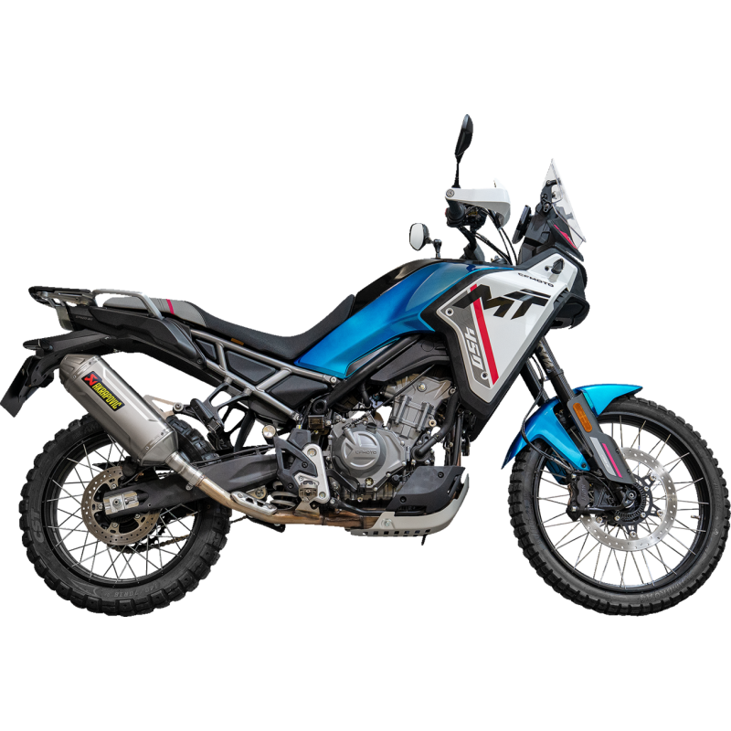 Akrapovič Titanium Mufflers w/ Titanium End Caps for CFMOTO Ibex 450