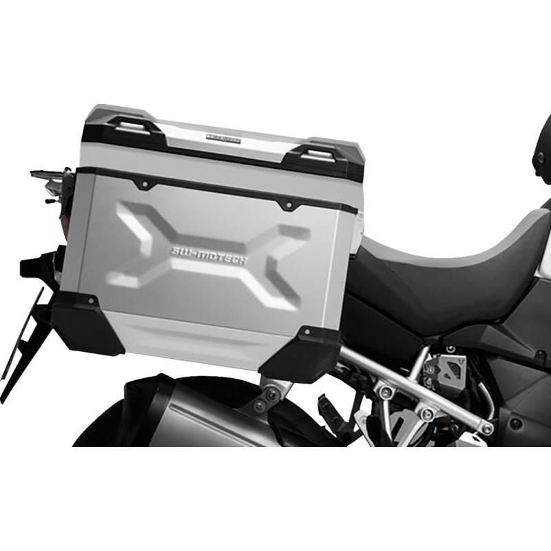 TRAX ADV Side Case Set - 45/45 L, Silver