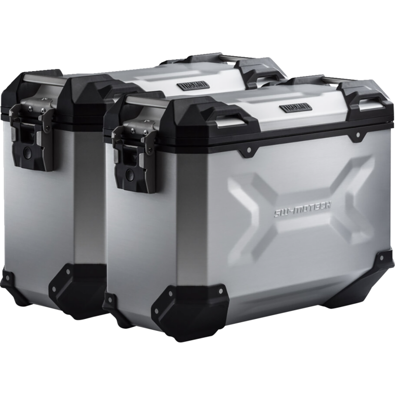 TRAX ADV Side Case Set - Suzuki DL1000 V-Strom 1000 14-19, 37/37 L, Silver