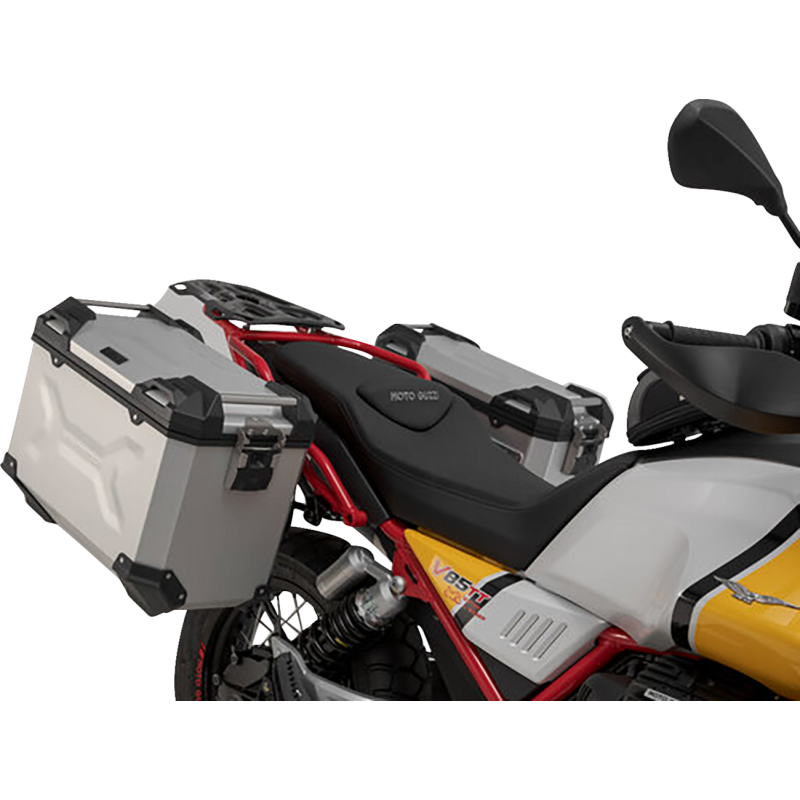 TRAX ADV Side Case Set - Moto Guzzi V85 TT 19-23, 37/45 L, Silver