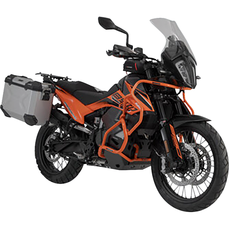 TRAX ADV Side Case Set - KTM 790/890 Adventure/R/SM T, 45/37 L, Silver