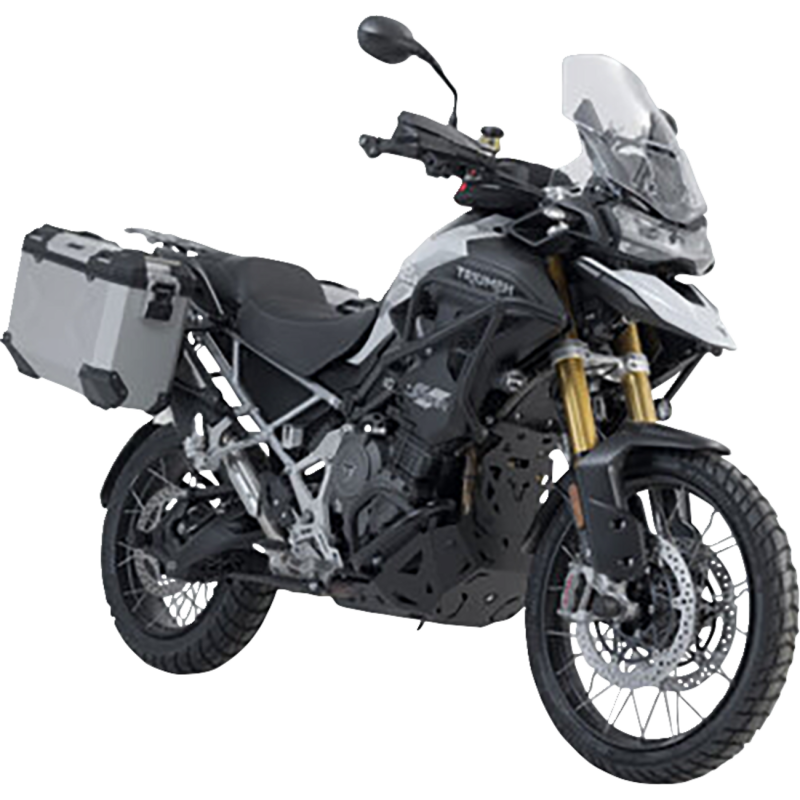 TRAX ADV Side Case Set - Triumph Tiger 1200 Rally Pro/GT/GT Pro 22-25, 45/37 L, Silver