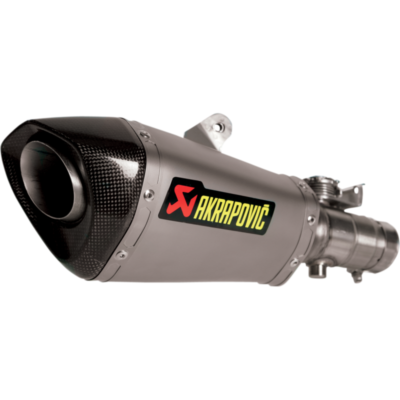 Akrapovič Single Titanium Muffler w/ Carbon End Cap (Race) for Yamaha YZF-R6 10-25