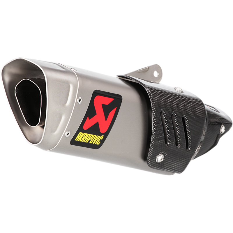 Akrapovič Single Titanium Muffler w/ Titanium End Cap for Yamaha MT-10/FZ-10 16-21
