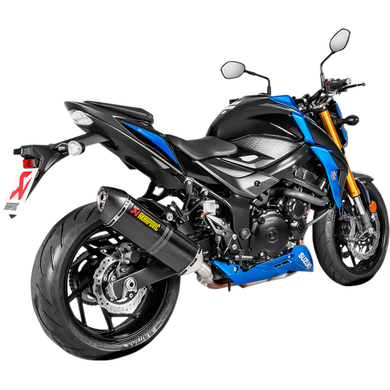 Akrapovič Single Carbon Muffler w/ Carbon End Cap for Suzuki GSX-S750 17-20