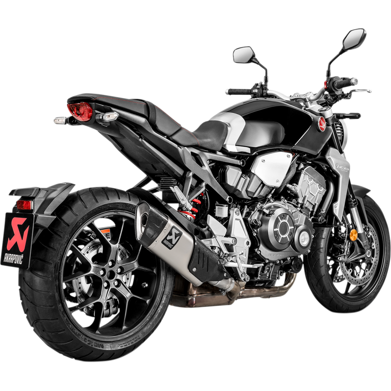 Akrapovič Single Titanium Muffler w/ Carbon End Cap for Honda CB1000R 18-24