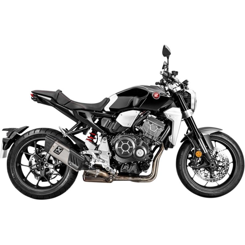 Akrapovič Single Titanium Muffler w/ Carbon End Cap for Honda CB1000R 18-24