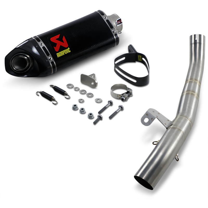 Akrapovič Single Carbon Muffler w/ Carbon End Cap (Race) for Triumph Street Triple 765 S/R/RS 17-19
