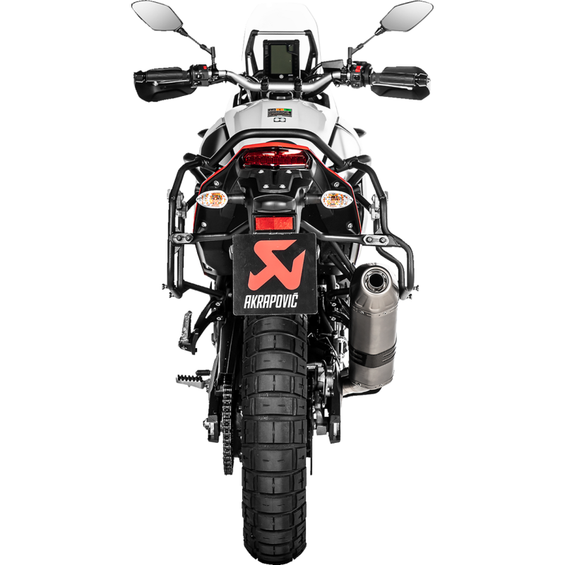 Akrapovič Single Titanium Muffler w/ Titanium End Cap for Yamaha Tenere 700 19-20