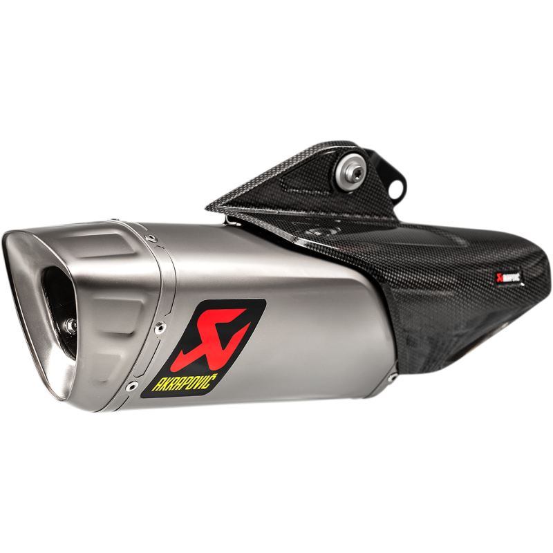 Akrapovič Single Titanium Muffler w/ Titanium End Cap for Yamaha YZF-R1/R1M 15-25