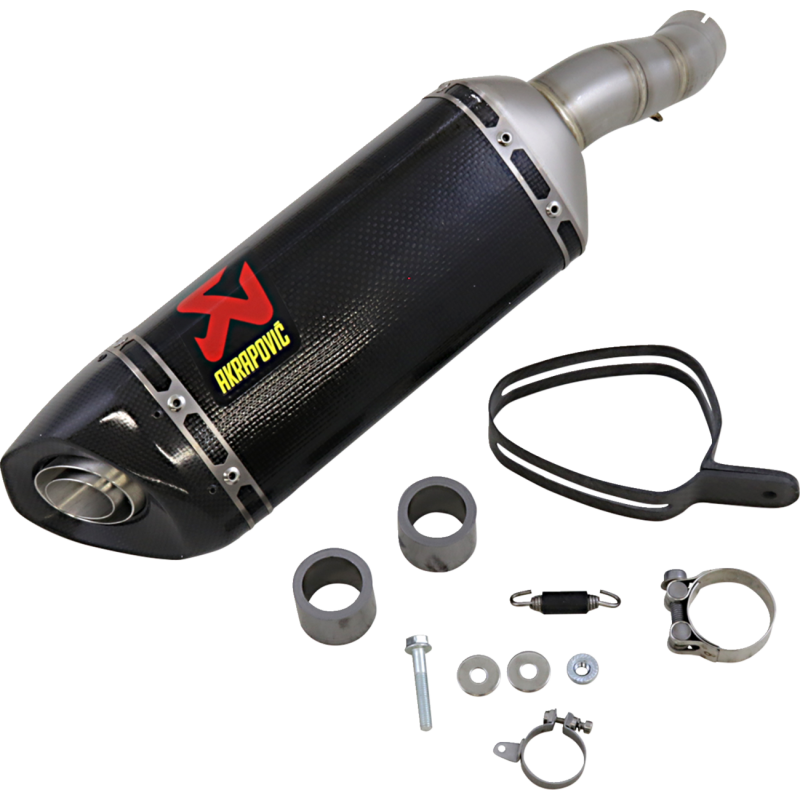 Akrapovič Single Carbon Muffler w/ Carbon End Cap for Yamaha MT-03 20-21