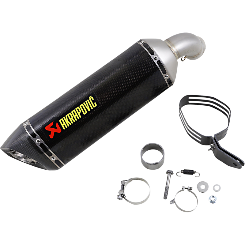 Akrapovič Single Carbon Muffler w/ Carbon End Cap for Kawasaki Ninja 1000SX 20-24