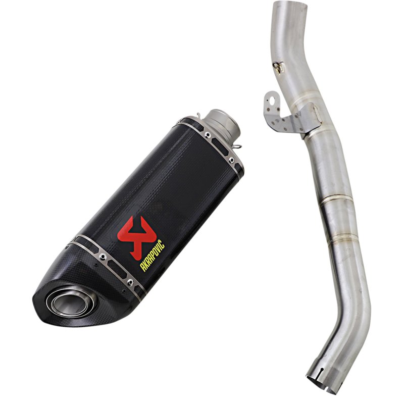 Akrapovič Single Carbon Muffler w/ Carbon End Cap (Race) for Triumph Street Triple 765 S/R/RS 20-22