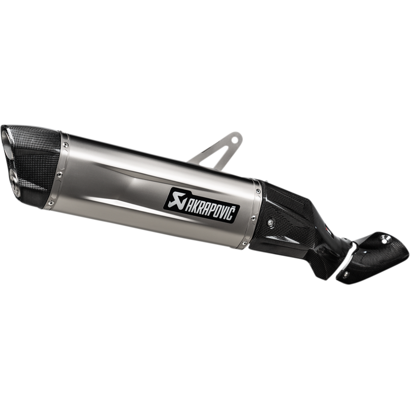 Akrapovič Single Titanium Muffler w/ Carbon End Cap for Honda CRF1100L Africa Twin Adventure Sports 20-23