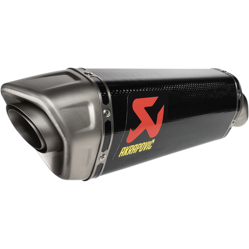 Akrapovič Single Carbon Muffler w/ Titanium End Cap for Kawasaki ZX1000 Ninja ZX-10R 21-25, ZX-10RR 21-25