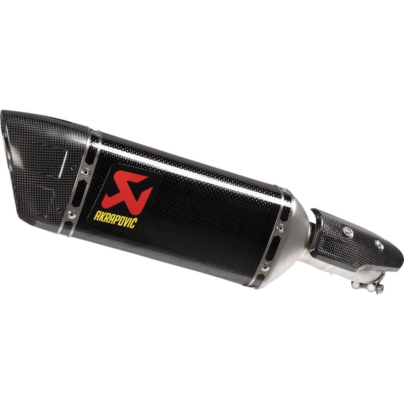 Akrapovič Single Carbon Muffler w/ Carbon End Cap for Yamaha MT-03 22-25