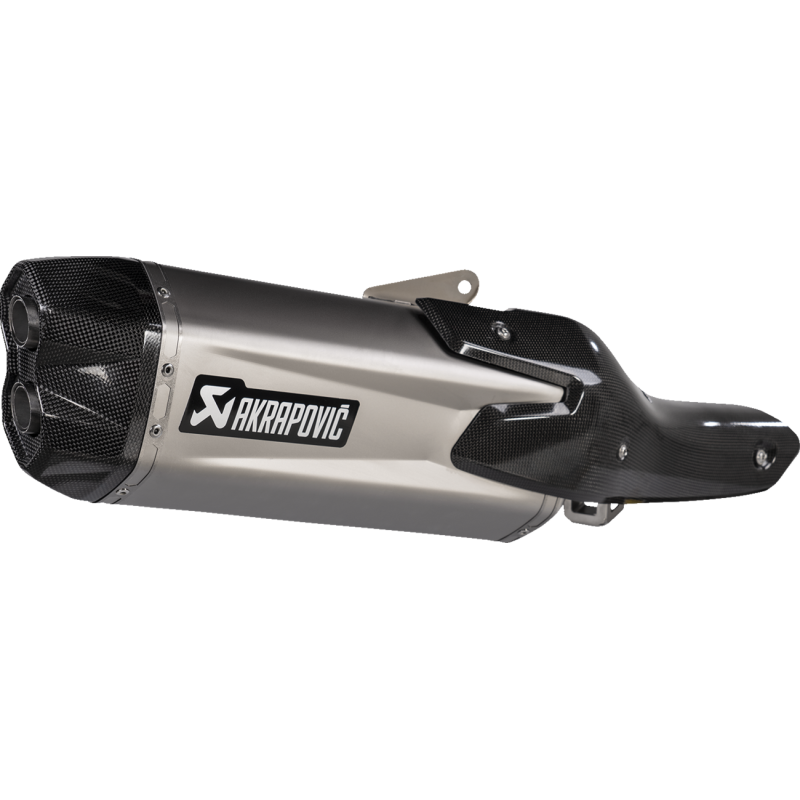 Akrapovič Single Titanium Muffler w/ Carbon End Cap for Honda NT1100 22-25