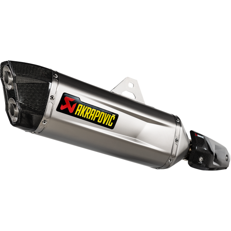 Akrapovič Single Titanium Muffler w/ Carbon End Cap for Yamaha Tenere 700 19-25