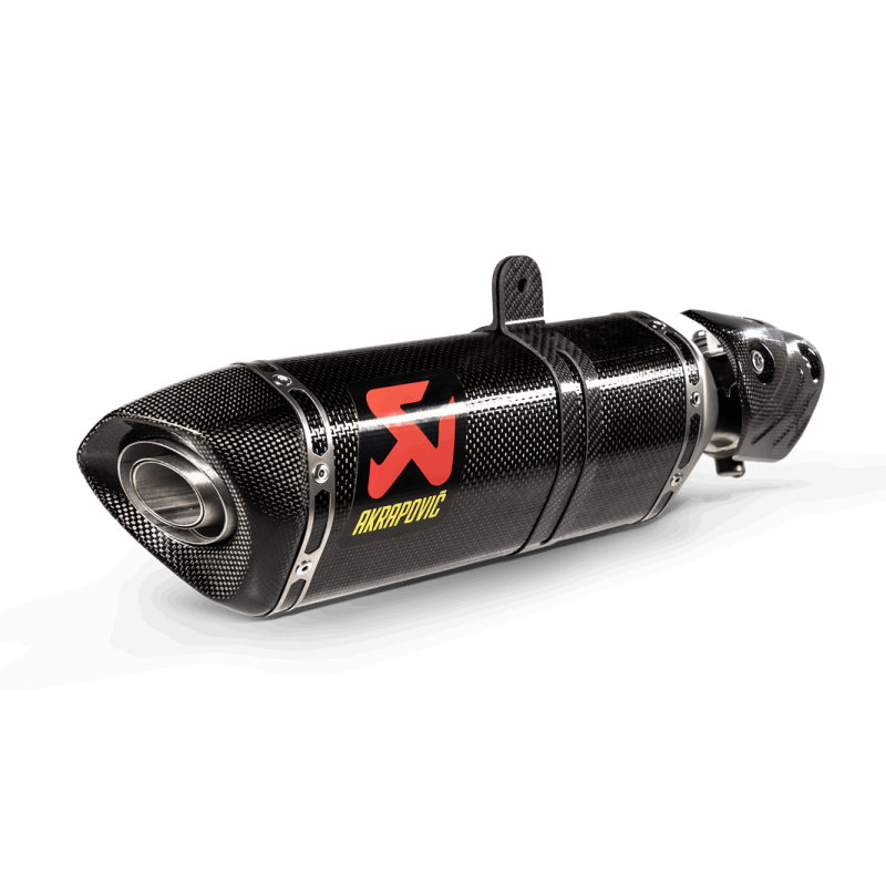 Akrapovič Single Carbon Muffler w/ Carbon End Cap for Kawasaki ZX600 Ninja ZX-6R 09-25