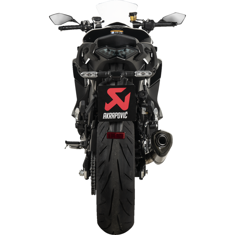 Akrapovič Single Carbon Muffler w/ Carbon End Cap for Kawasaki Ninja 1100SX 25