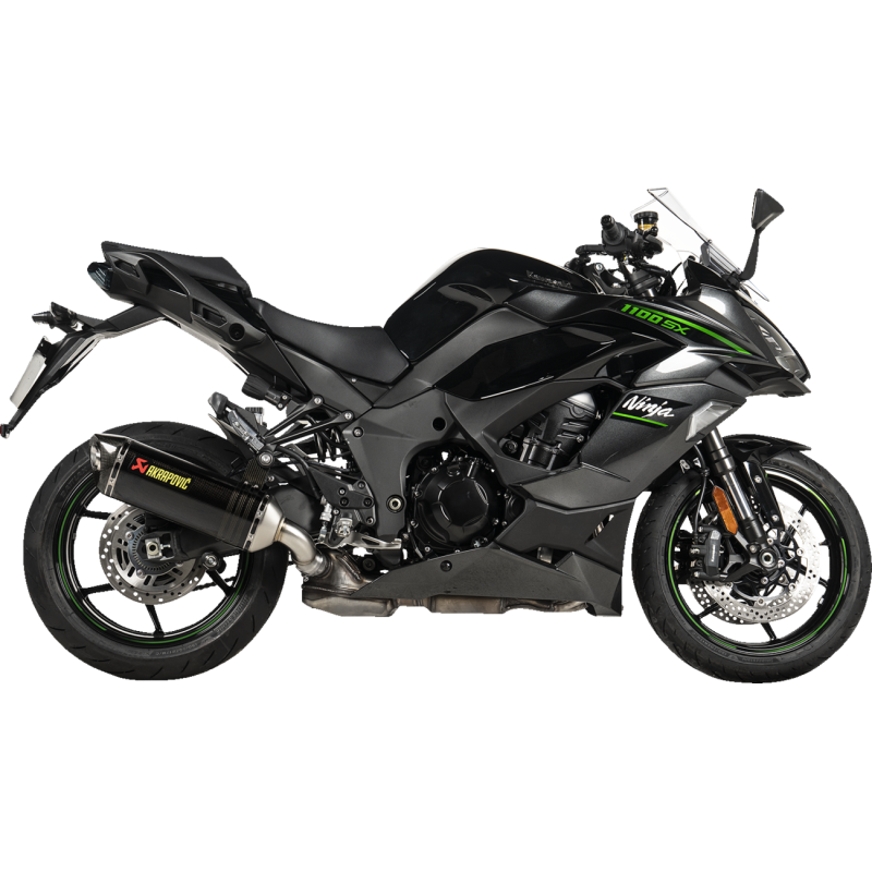 Akrapovič Single Carbon Muffler w/ Carbon End Cap for Kawasaki Ninja 1100SX 25