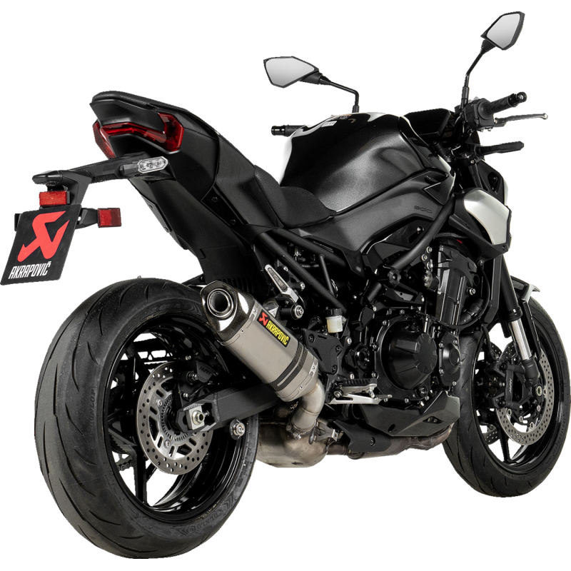Akrapovič Single Titanium Muffler w/ Carbon End Cap for Kawasaki Z900 25