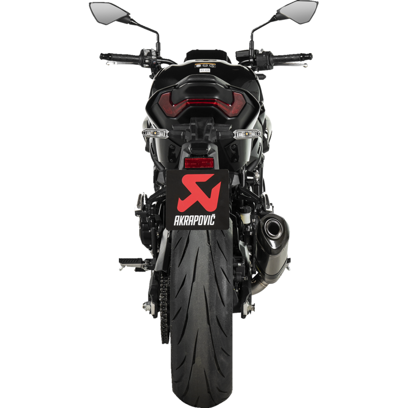 Akrapovič Single Titanium Muffler w/ Carbon End Cap for Kawasaki Z900 25