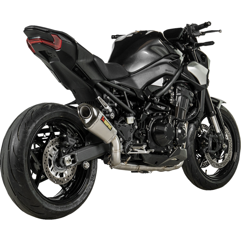 Akrapovič Single Titanium Muffler w/ Carbon End Cap (Race) for Kawasaki Z900 25