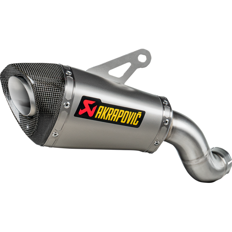Akrapovič Single Titanium Muffler w/ Carbon End Cap (Race) for Kawasaki Z900 25