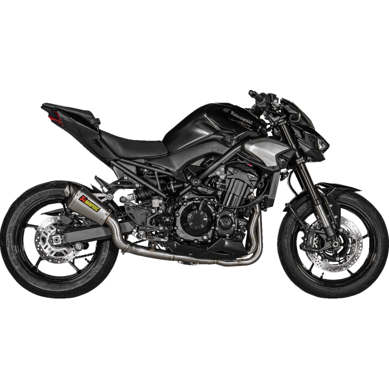 Akrapovič Single Titanium Muffler w/ Carbon End Cap (Race) for Kawasaki Z900 25