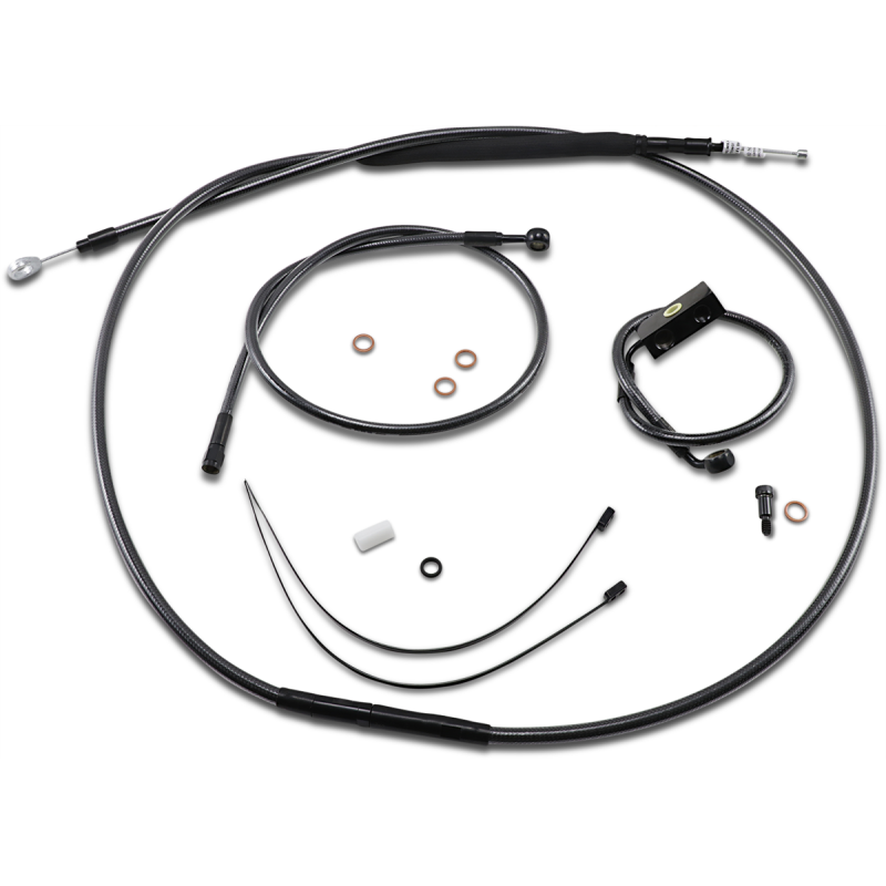 Black Pearl Designer DOT Handlebar Installation Kit, 12"-14" Apes