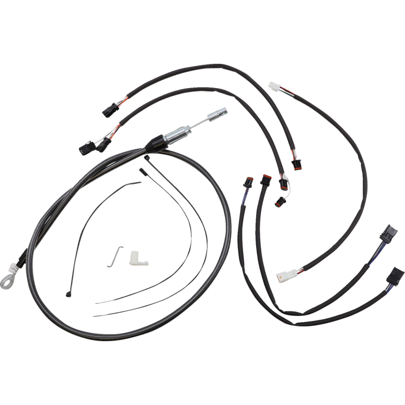 Black Pearl Designer DOT Handlebar Installation Kit, 15"-17" Apes