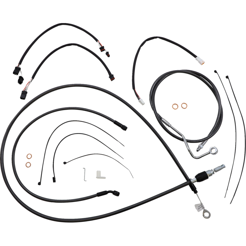 Black Pearl Handlebar Installation Kit (12"-14" Apes)