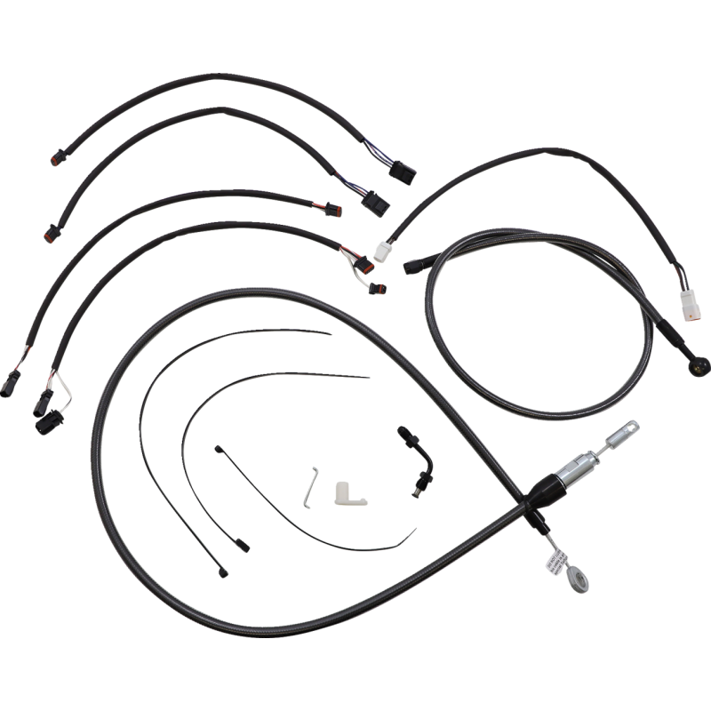 Black Pearl Designer DOT Handlebar Installation Kit, 12"-14" Apes