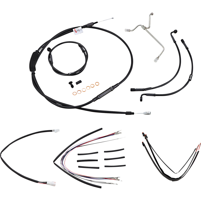 Ape Hanger Install Kit - Black Vinyl