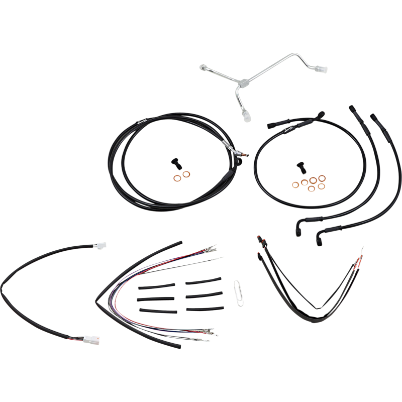 Ape Hanger Install Kit - Black Vinyl