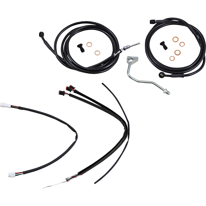 Ape Hanger Install Kit - Black Vinyl