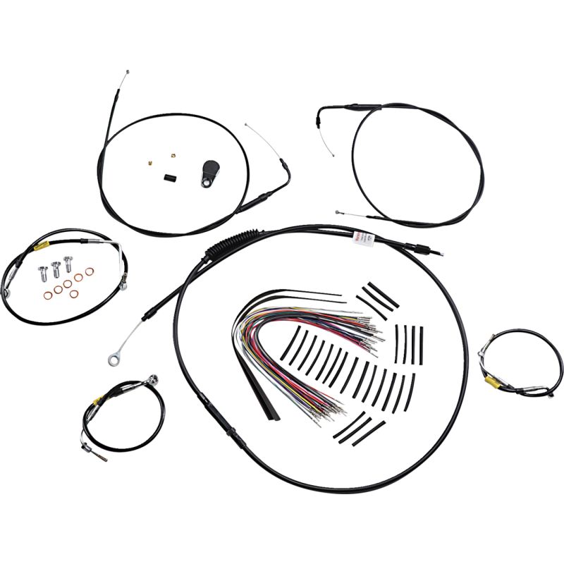 Ape Hanger Install Kit - Black Vinyl