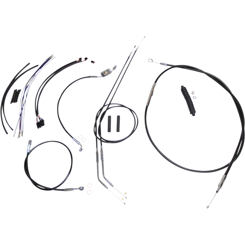 XR Stainless DOT Kit - Black w/ Chrome Fittings 10"-12"