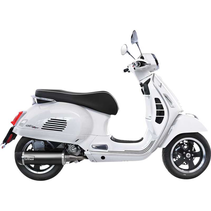 LV ONE EVO Black stainless steel Slip-On for VESPA GTS 300 HPE/Super/Sei Giorni 19-20