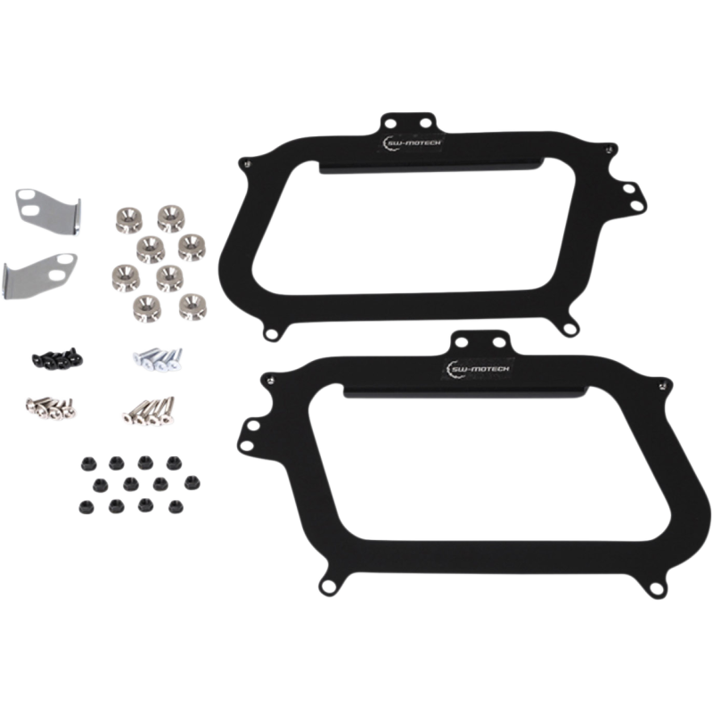 Adapter kit for mounting SW-Motech Trax side cases on Givi side carriers