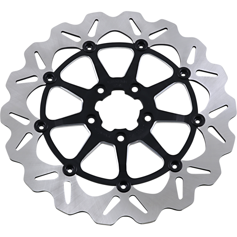 13" Full-floating Rotor, Black/Machined Carrier