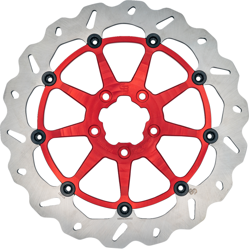 13" Full-floating Rotor, Red Carrier (Radial Mount Only)