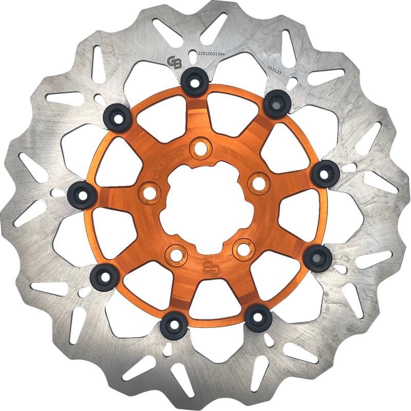 Full-floating Front Rotor, Orange Carrier