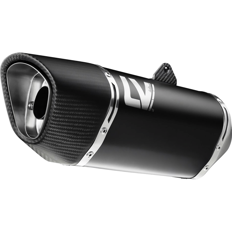 LeoVince LV14R Black Stainless Steel Slip-On Muffler