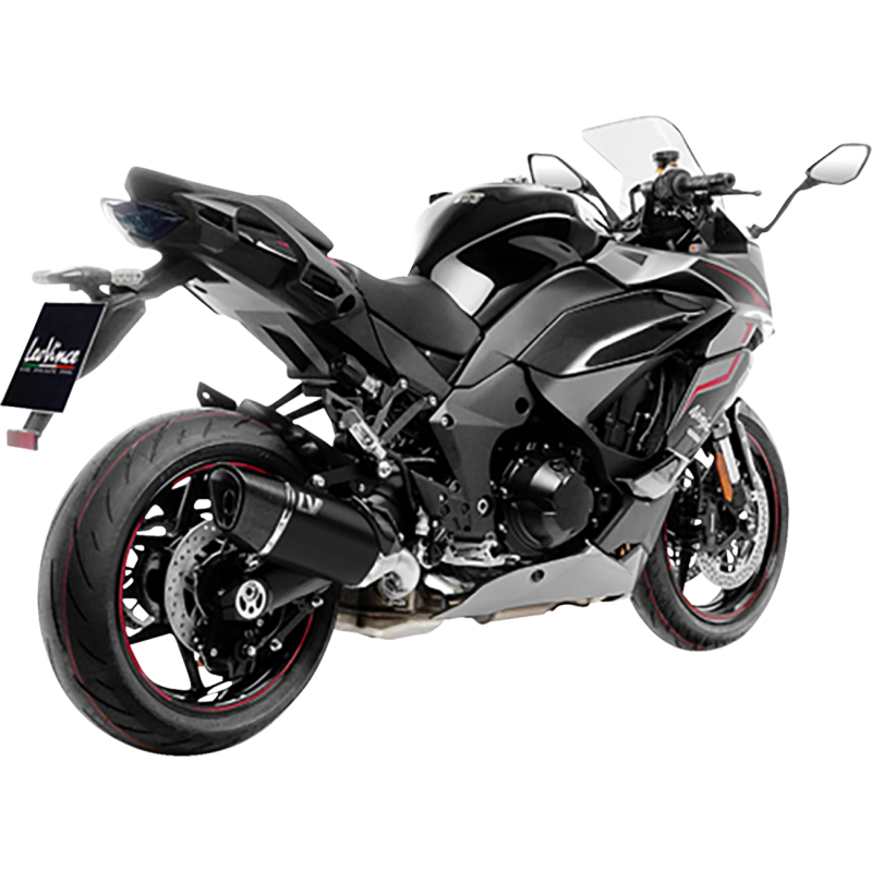 LeoVince LV14R Black Stainless Steel Slip-On Muffler