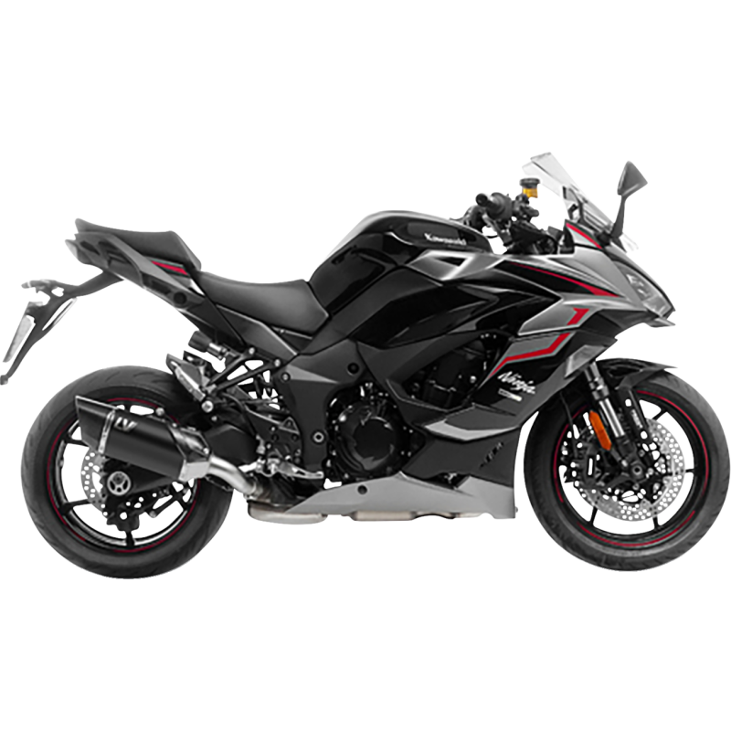 LeoVince LV14R Black Stainless Steel Slip-On Muffler