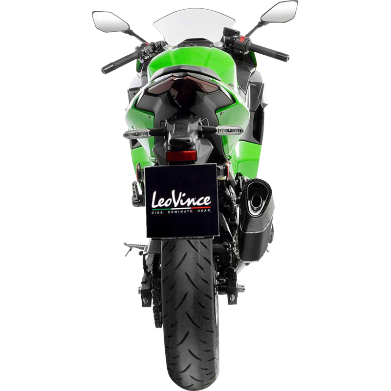 LeoVince LV14R Black Stainless Steel Slip-On Muffler