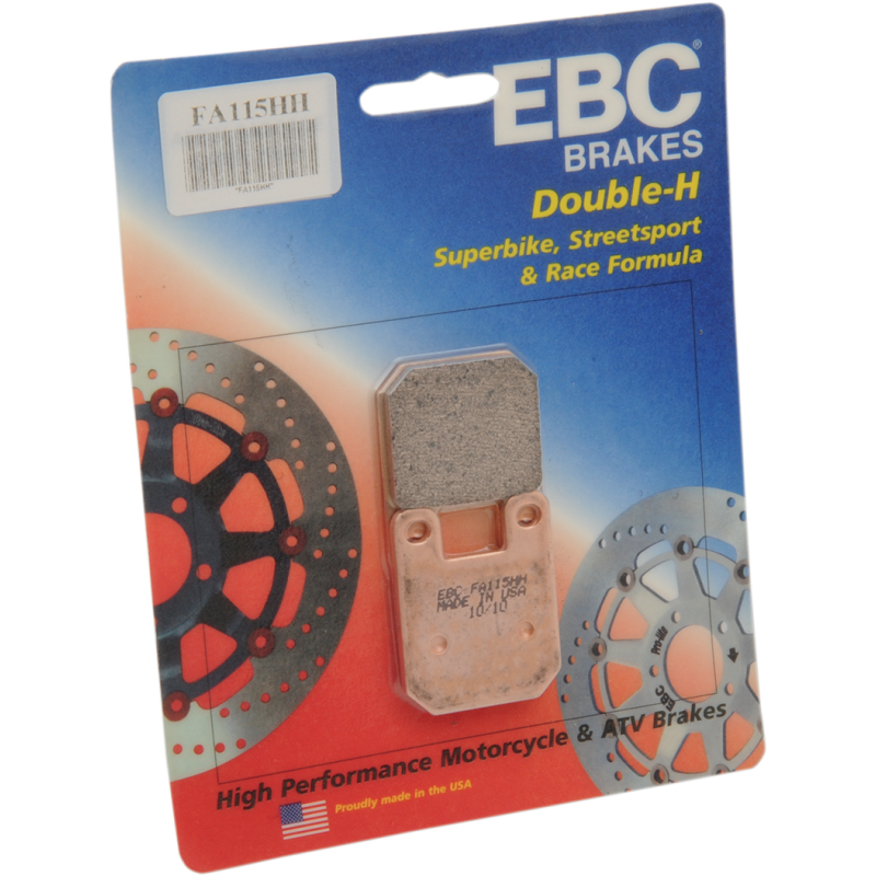 Rear Double-H Sintered Brake Pads for Italjet Dragster 250 (250cc) 07-08