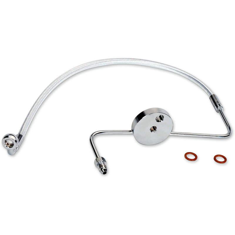 Sterling Chromite Lower Front Brake Line for 05-14 FLSTN